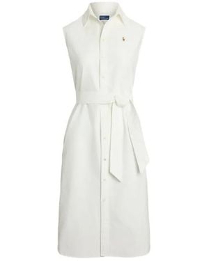 Polo Ralph Lauren Cotton Sleeveless Dress - White