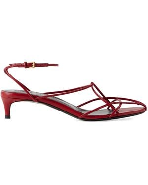 KHAITE Loulou High Heel Sandals - Red