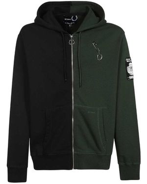 Fred Perry Zipper Hooded Jacket - Black