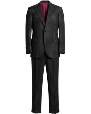 Brunello Cucinelli Striped Suit - Black