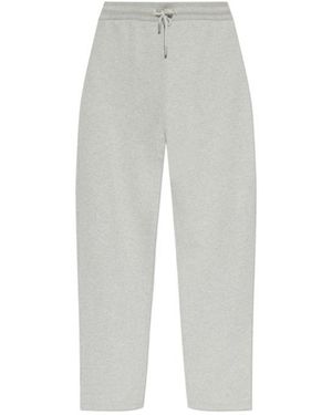 Ami Paris Drawstring Wide-Leg Trousers - Grey