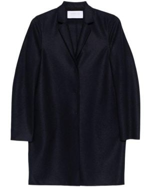 Harris Wharf London Single-Breasted Coat - Blue