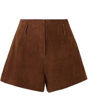 Frankie Shop Lise Shorts - Brown