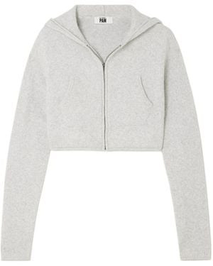 RE/DONE X Pamela Anderson Cropped Hoodie - White