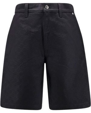 Gucci Gg Jacquard Shorts - Blue