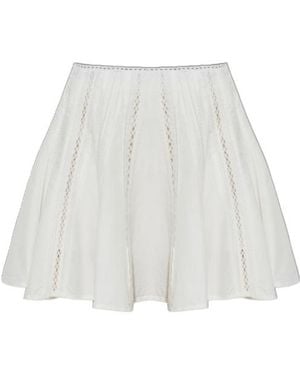 AllSaints Frances Broderie Mini Skirt - White