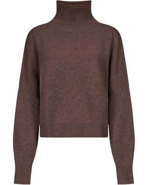 Loulou de Saison High-Neck Pullover Sweater - Brown