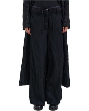Masnada Drawstring Casual Trousers - Black