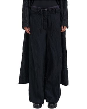 Masnada Drawstring Casual Pants - Black