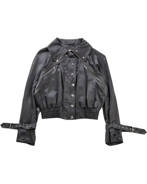 Dries Van Noten High-Neck Bomber Jacket - Grey