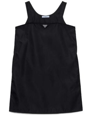Prada Re-Nylon Sleeveless Mini Dress - Black