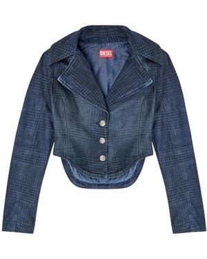 DIESEL De-Ali- Cropped Jacket - Blue