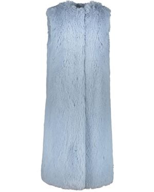 Herno Faux-Fur Gilet - Blue