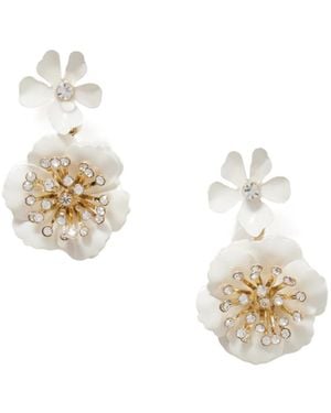 Carolina Herrera Flower Element Earrings - White