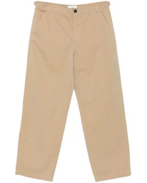 McQueen Straight-Leg Chino Trousers - Natural