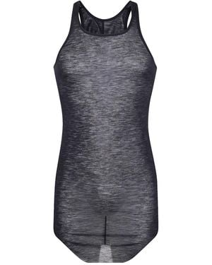 Rick Owens Racer-Back Wool Vest - Gray
