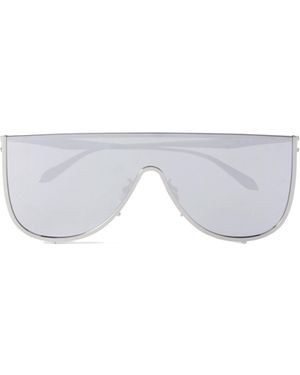 Alaïa Shield-Frame Sunglasses - White