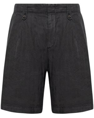 Eleventy Tailored Casual Pleated Shorts - Black