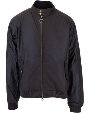 Barbour Zipped Bomber Jacket - Black