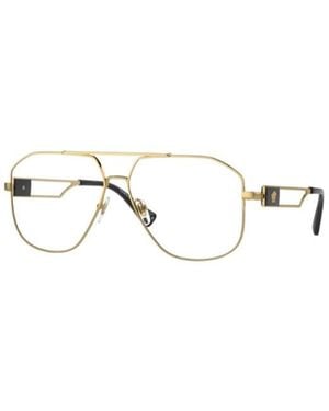 Versace Eyewear Aviator Frame Glasses - White