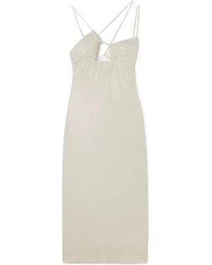 Nensi Dojaka Stretch-Jersey Midi Dress - White
