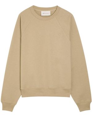 Ami Paris Round Neck Sweatshirt - Natural