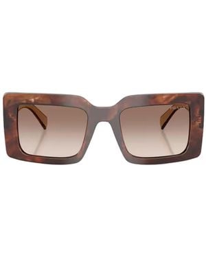 Prada Eyewear Square Frame Sunglasses - Multicolour