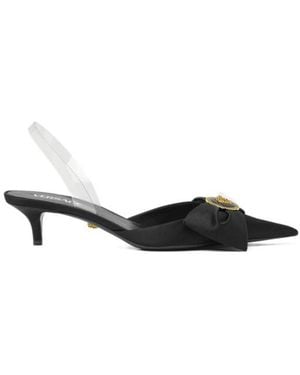 Versace Alia Pointed-Toe Slingback Pumps - Multicolor