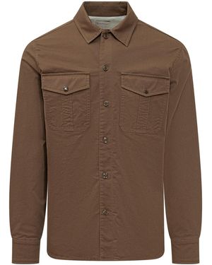 Moncler Button Pockets Jacket - Brown