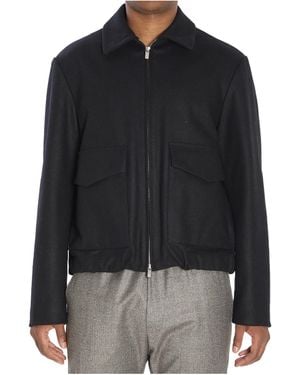 Barena Point Collar Zipped Jacket - Black