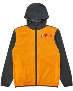 COMME DES GARÇONS PLAY Hooded Casual Jacket - Orange