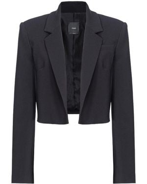 Pinko Stretch Crepe Spencer Jacket - Blue