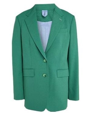 Max Mara Minimalist Singlebreasted Blazer - Green