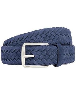 Tod's Braided Buckled Belt - Blue
