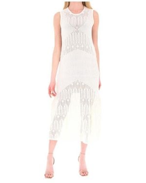 Liu Jo Round Neck Dress - White