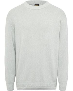BOSS Crew-Neck Jumper - White