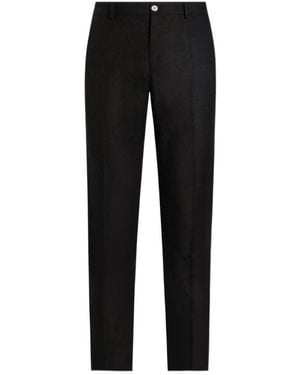 Dolce & Gabbana Linen Pants - Black