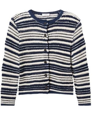 Vince Long Sleeve Cardigan - Blue