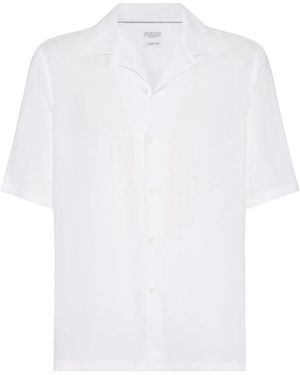 Brunello Cucinelli Shirts - White