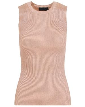 Fabiana Filippi Crewneck Ribbed Tank Top - Pink