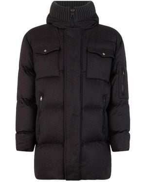 Herno Quilted Padded Coat - Black