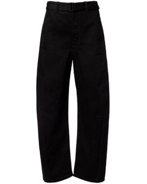 Lemaire Twisted Barrel-Leg Jeans - Black