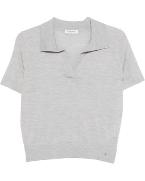 Anine Bing V-Neck Short-Sleeve T-Shirt - White