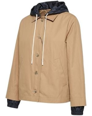 Herno Water-Repellent Reversible Hooded Jacket - Natural