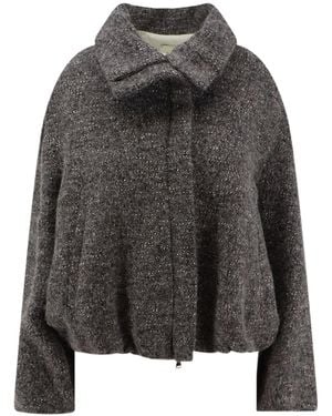 Alysi Long-Sleeve Casual Jacket - Grey