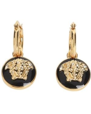 Versace Drop Earrings - Metallic