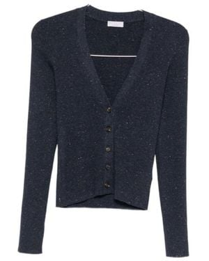 Brunello Cucinelli Long Sleeve Cardigan - Blue
