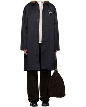 Song For The Mute Midlength Trench Coat - Blue