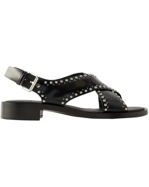 Church's Remi Studded Woven Leather Sandals - Black