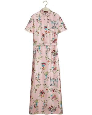 Dior Iviera Long Belted Shirtdress - Pink